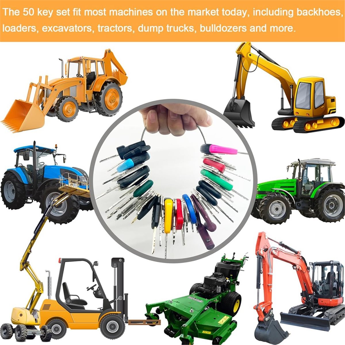 50-teiliger Schlüsselsatz für  – Heavy Equipment Contractors Bewertung und Preis